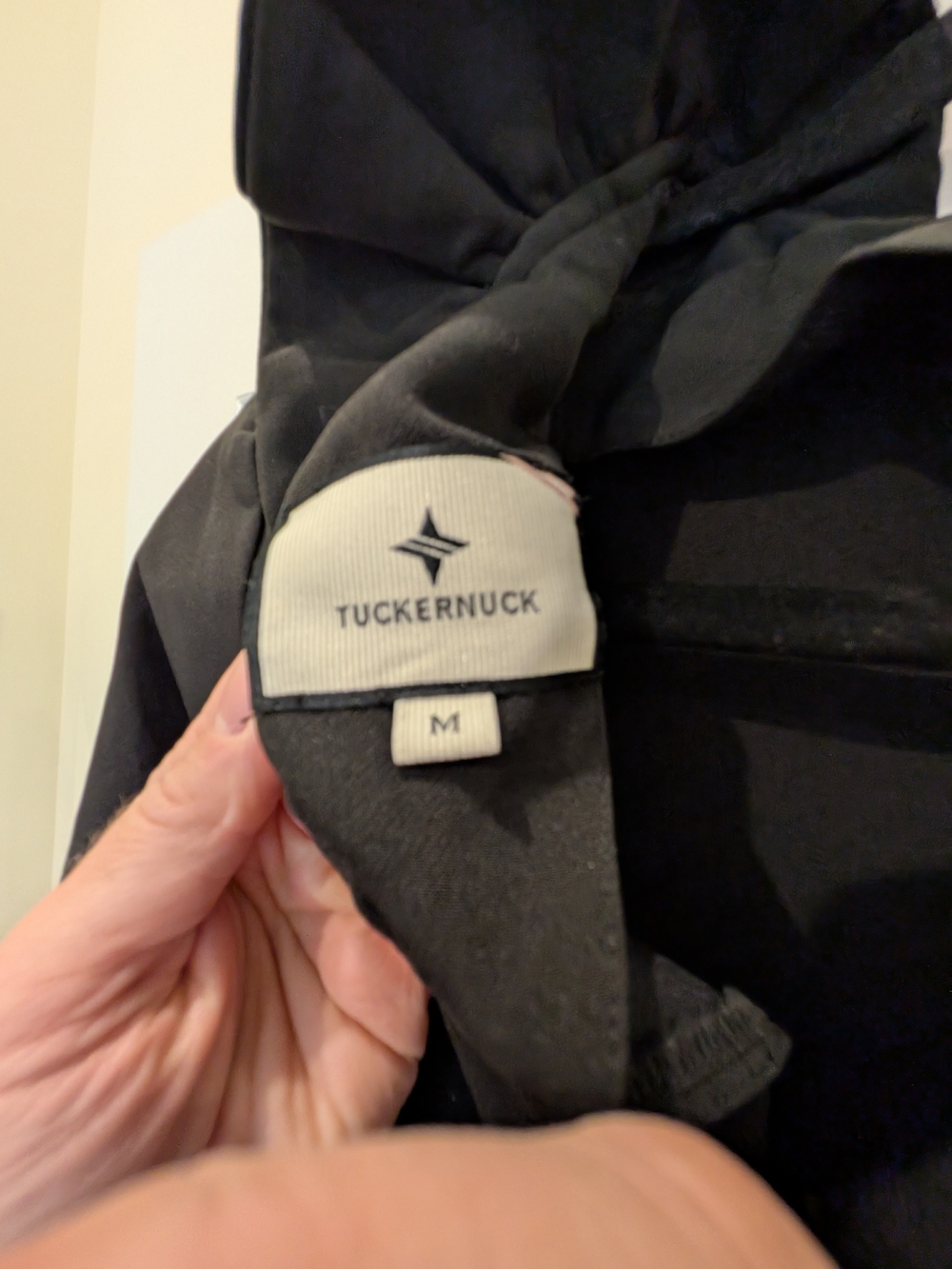 Tuckernuck Black Ruffle Bow-Back Top, Medium - Picture 7 of 8